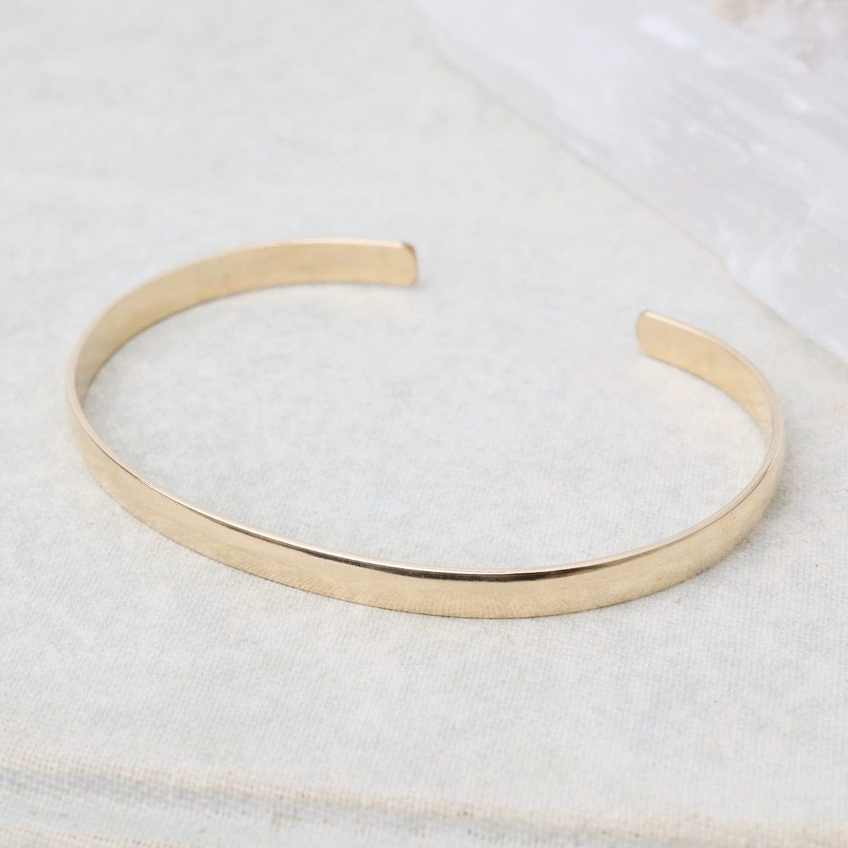 BRC-GF 4.6mm Low Dome Gold Filled Cuff Bracelet