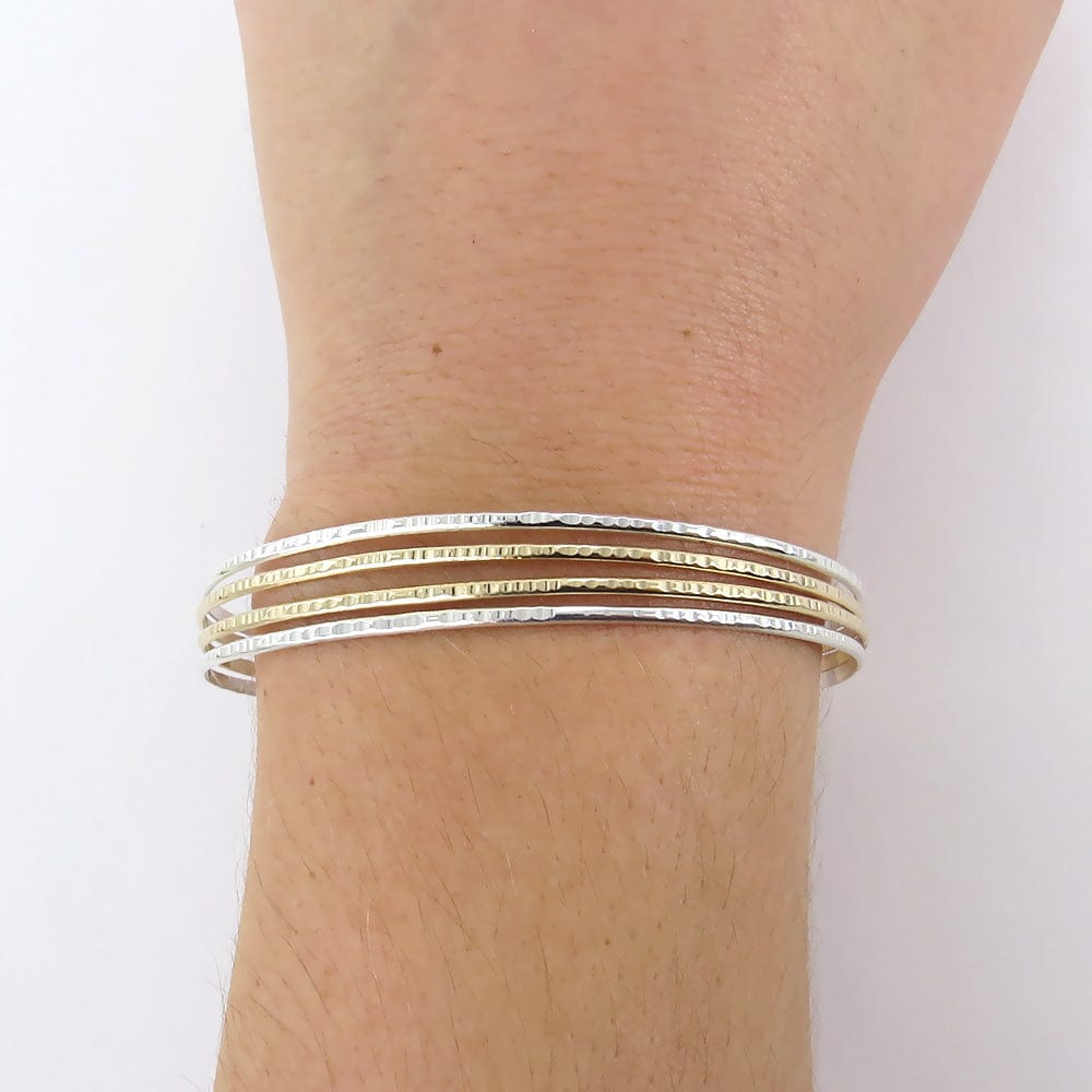 BRC-GF 4 LINE MIXED CUFF BRACELET