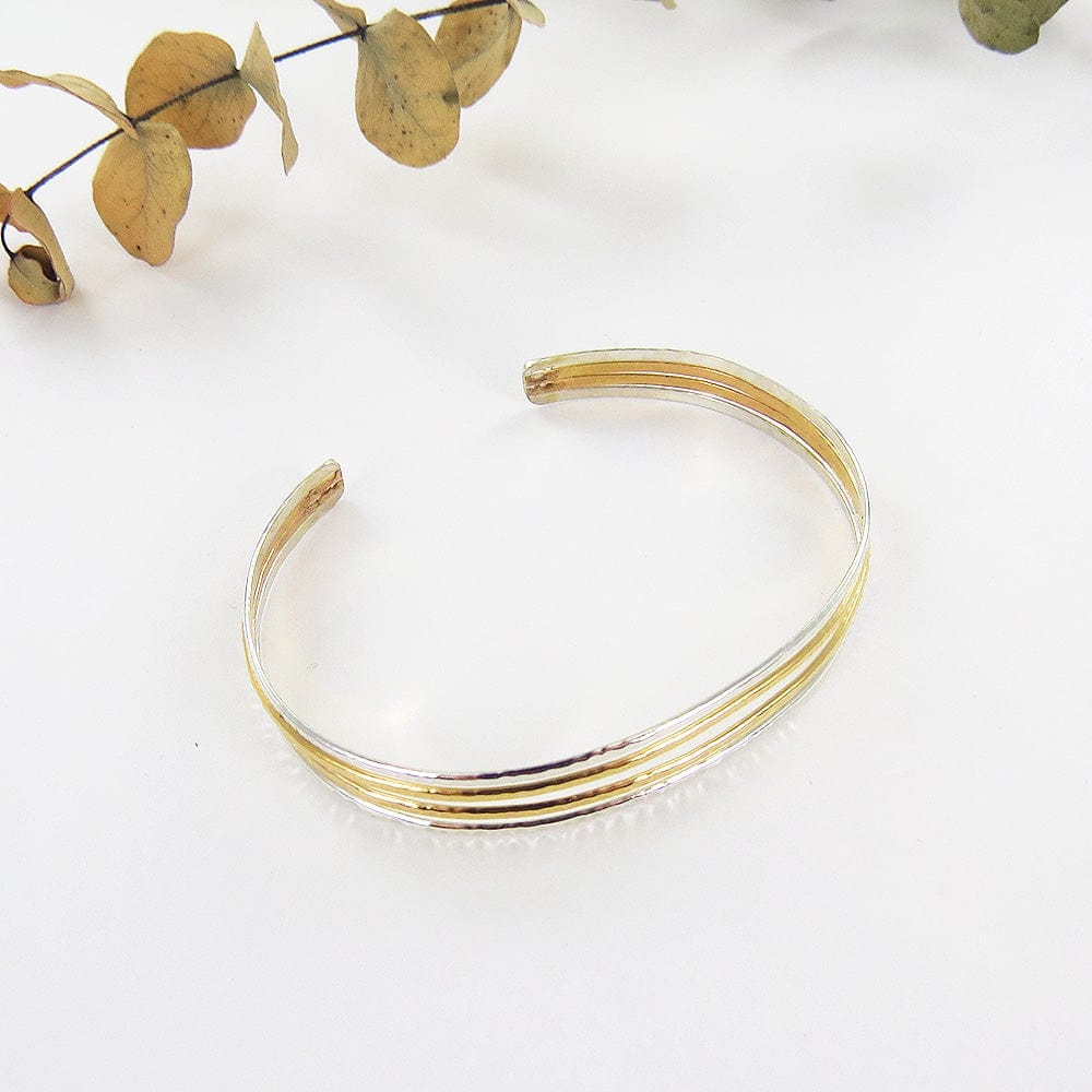 BRC-GF 4 LINE MIXED CUFF BRACELET