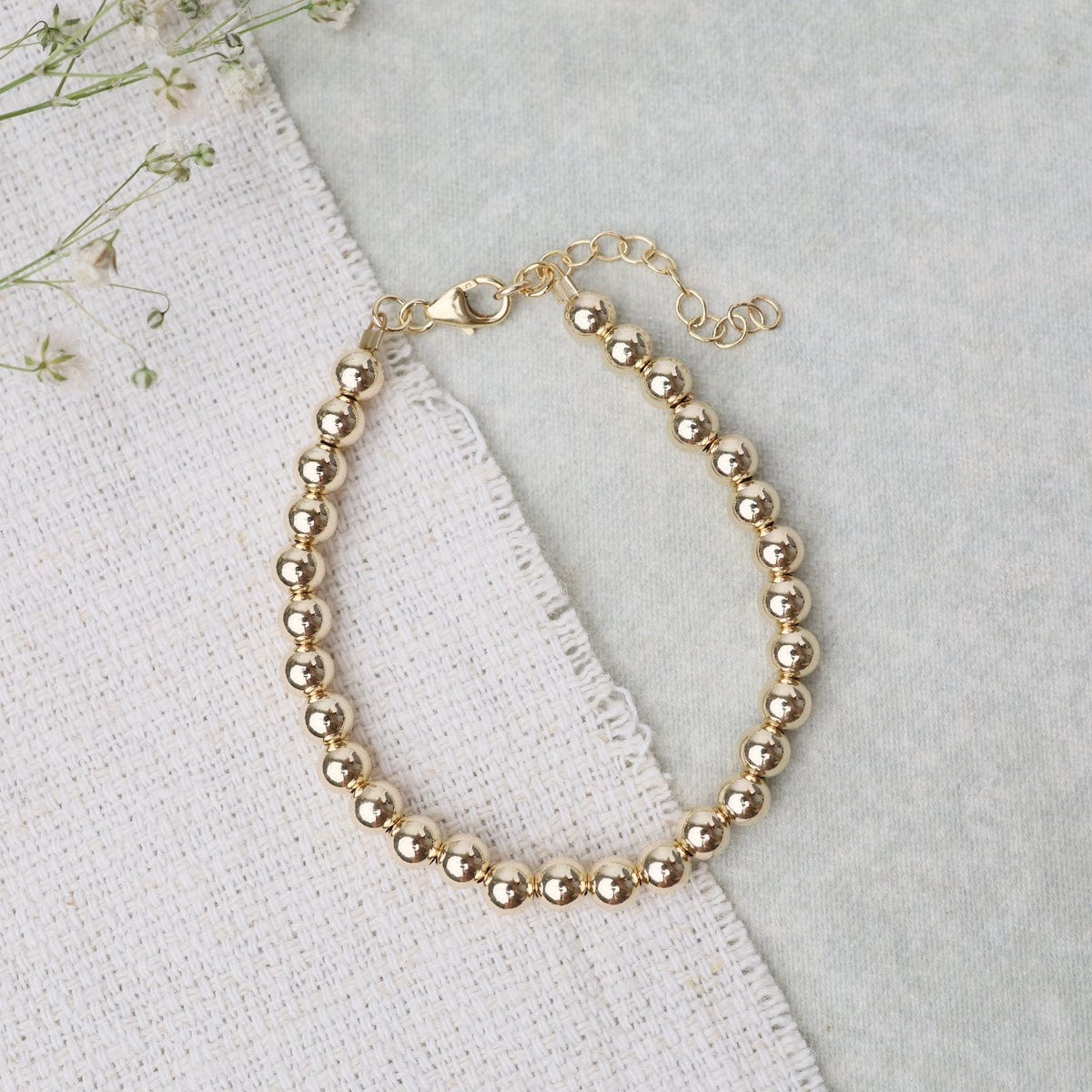 BRC-GF 5mm Gold Filled Luxe Beaded Bracelet
