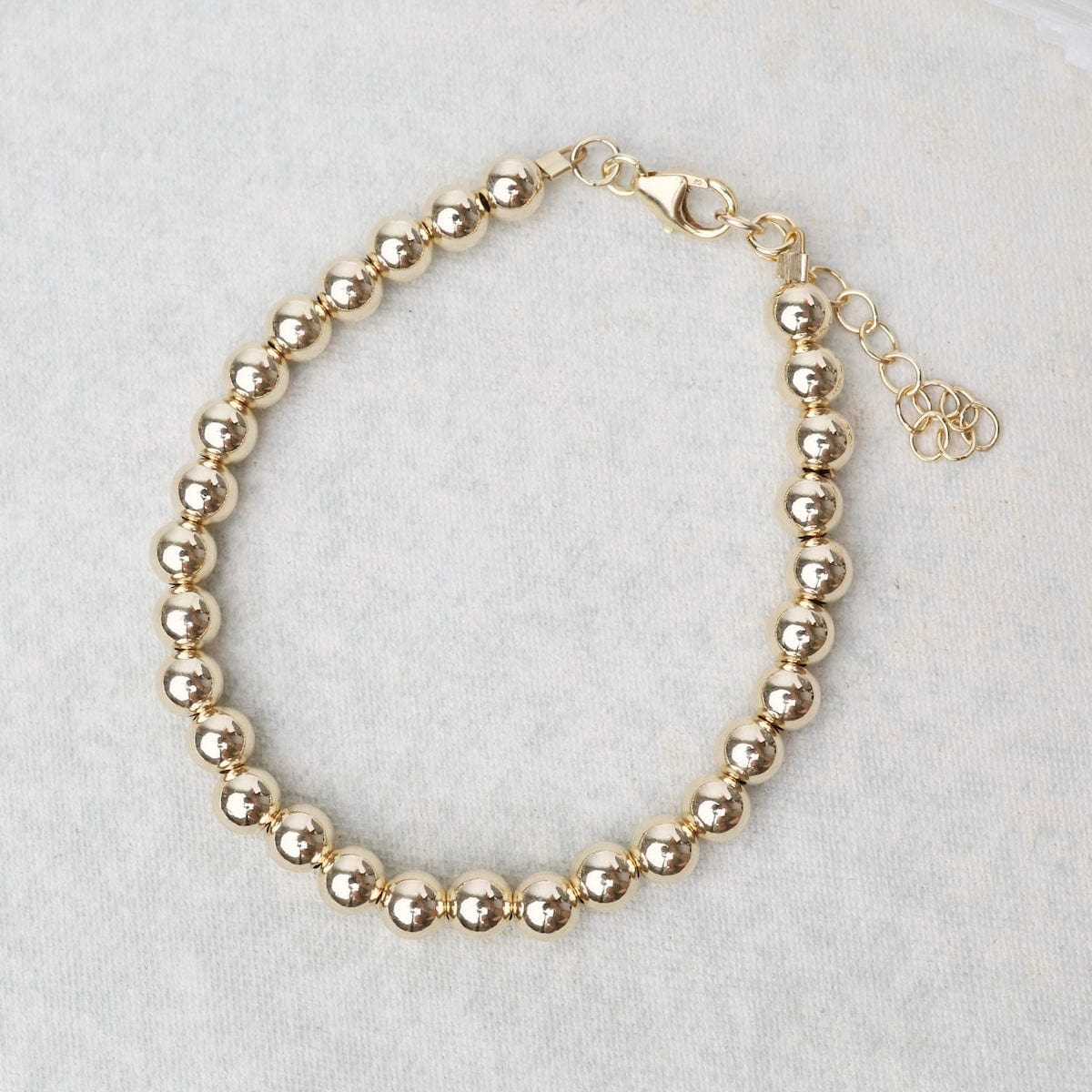 BRC-GF 5mm Gold Filled Luxe Beaded Bracelet