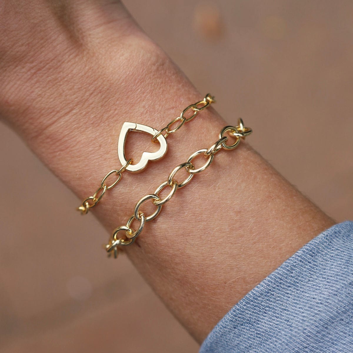 BRC-GF Chunky Gold Chain Bracelet