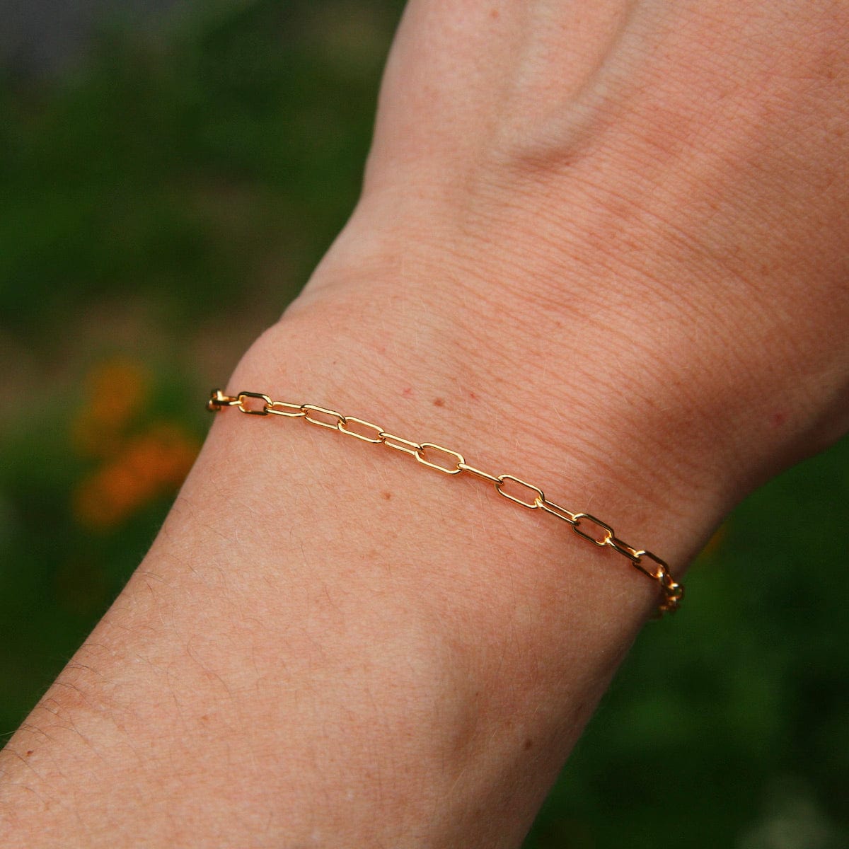 BRC-GF Delicate Gold Filled Round Drawn Cable Chain Bracelet