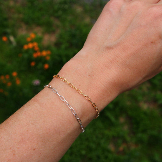 BRC-GF Delicate Gold Filled Round Drawn Cable Chain Bracelet