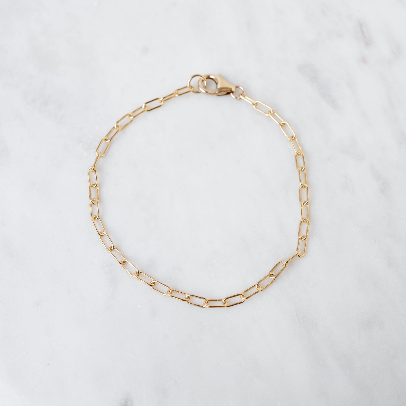 BRC-GF Delicate Gold Filled Round Drawn Cable Chain Bracelet