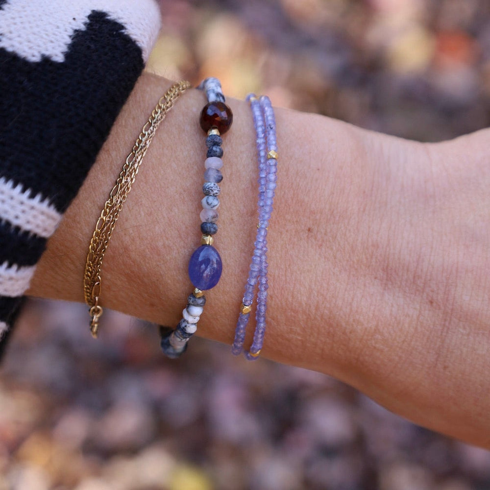 
                  
                    BRC-GF Dendritic Opal & Tanzanite Bracelet
                  
                