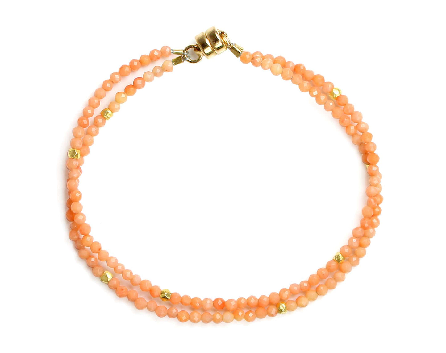 BRC-GF Double Strand Coral Bracelet