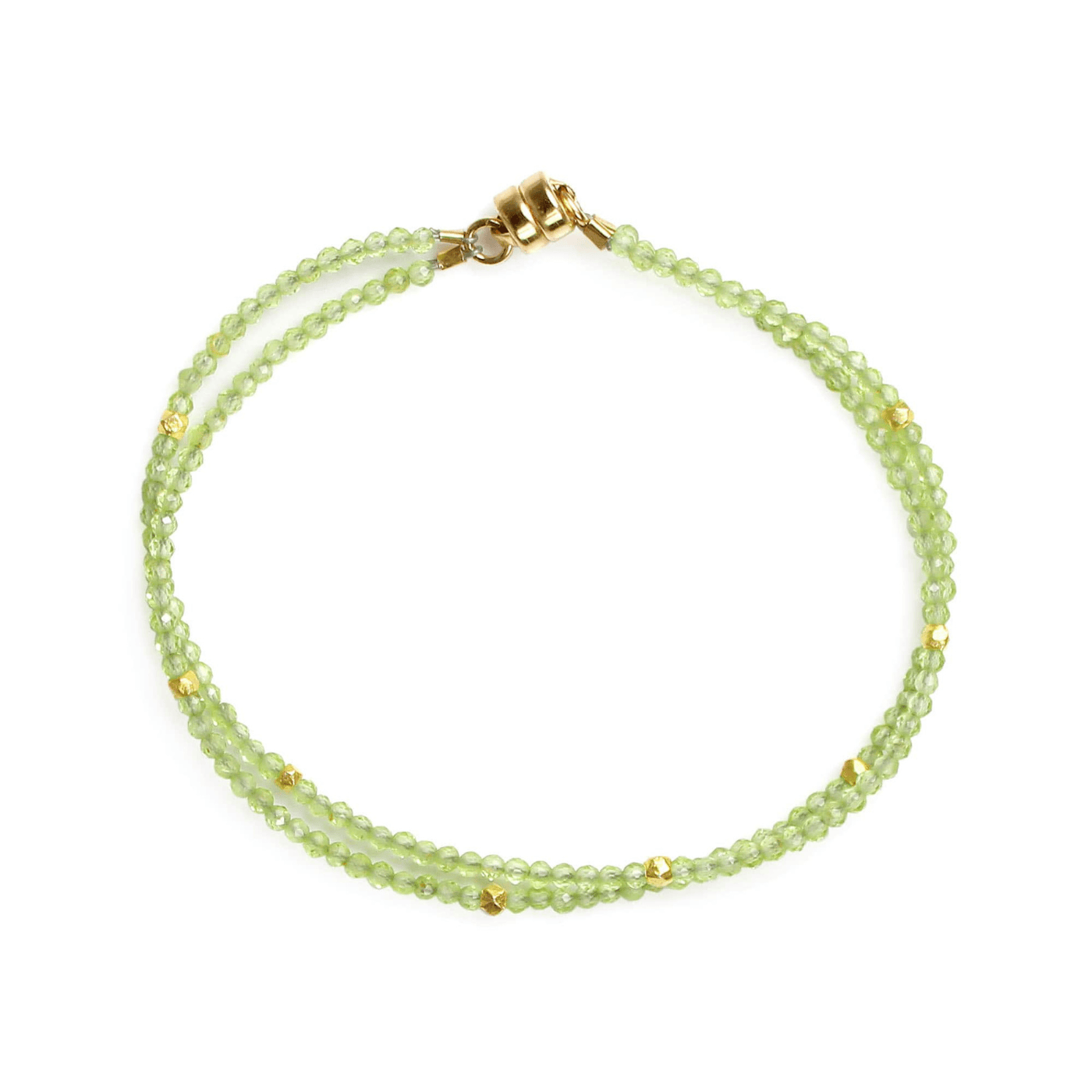 BRC-GF Double Strand Peridot Bracelet
