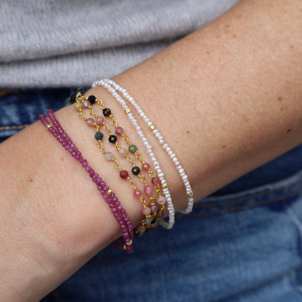 
                  
                    BRC-GF Double Strand Ruby with Magnetic Clasp Bracelet
                  
                