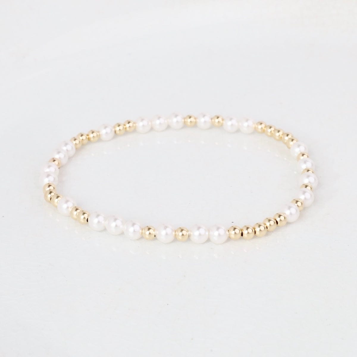 BRC-GF Emma Gold Filled Beaded Bracelet with Pearls
