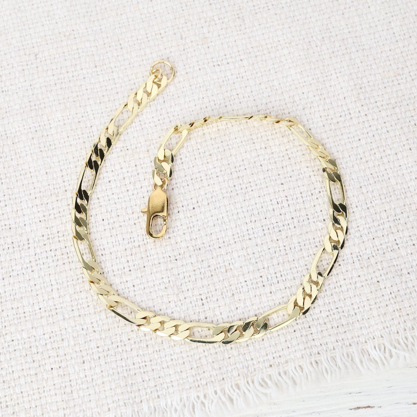 BRC-GF Figaro Gold Chain Bracelet