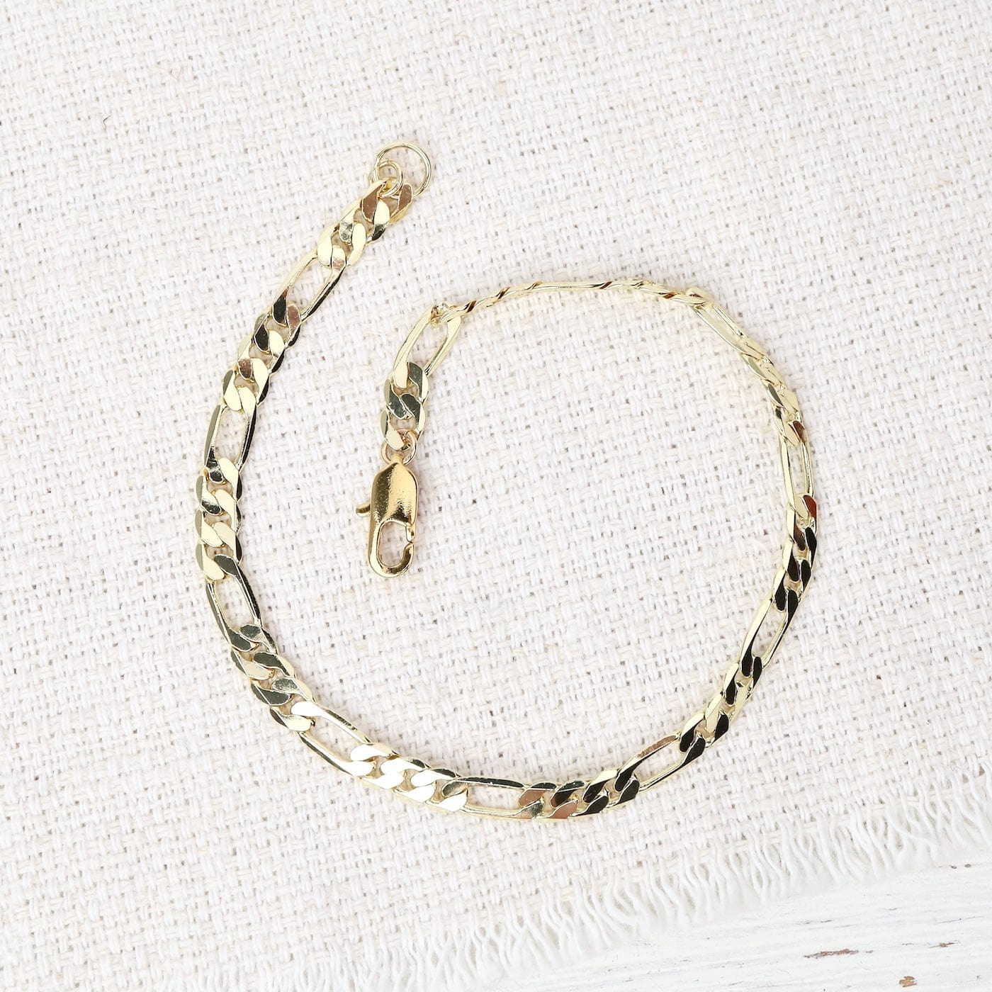 BRC-GF Figaro Gold Chain Bracelet