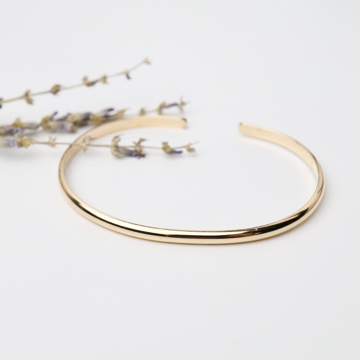 BRC-GF Half Round Gold Filled Cuff Bracelet