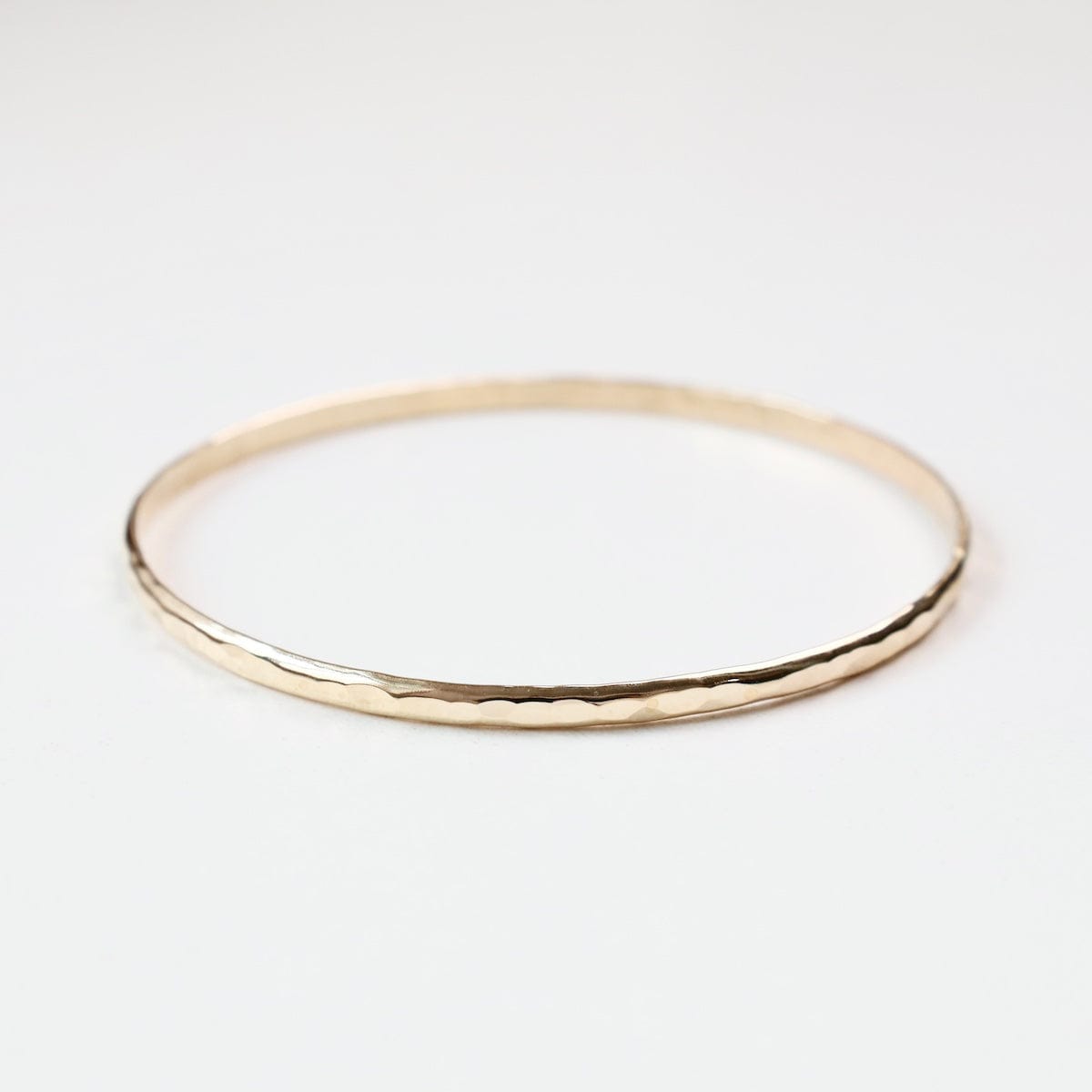 BRC-GF Hammered Gold Filled Bangle Bracelet