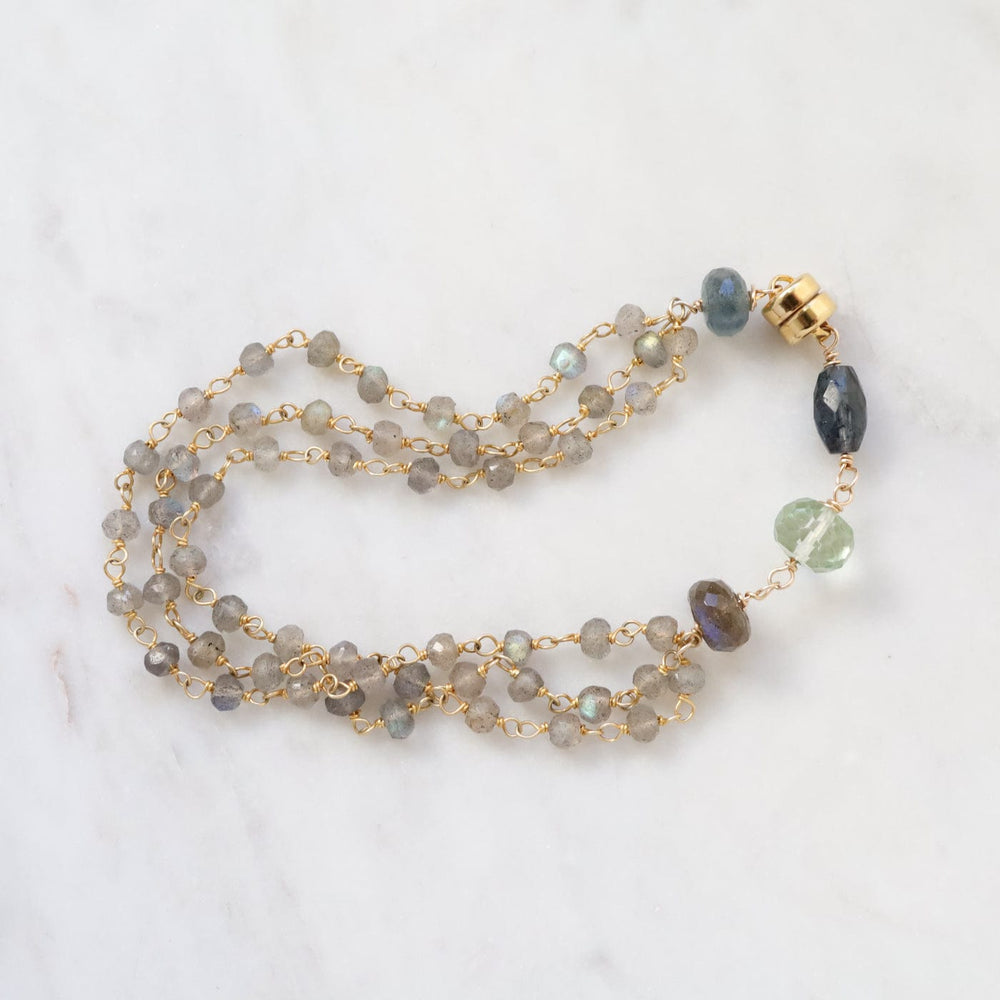 
                  
                    BRC- GF Hand Tied 3 Strand Labradorite Bracelet
                  
                