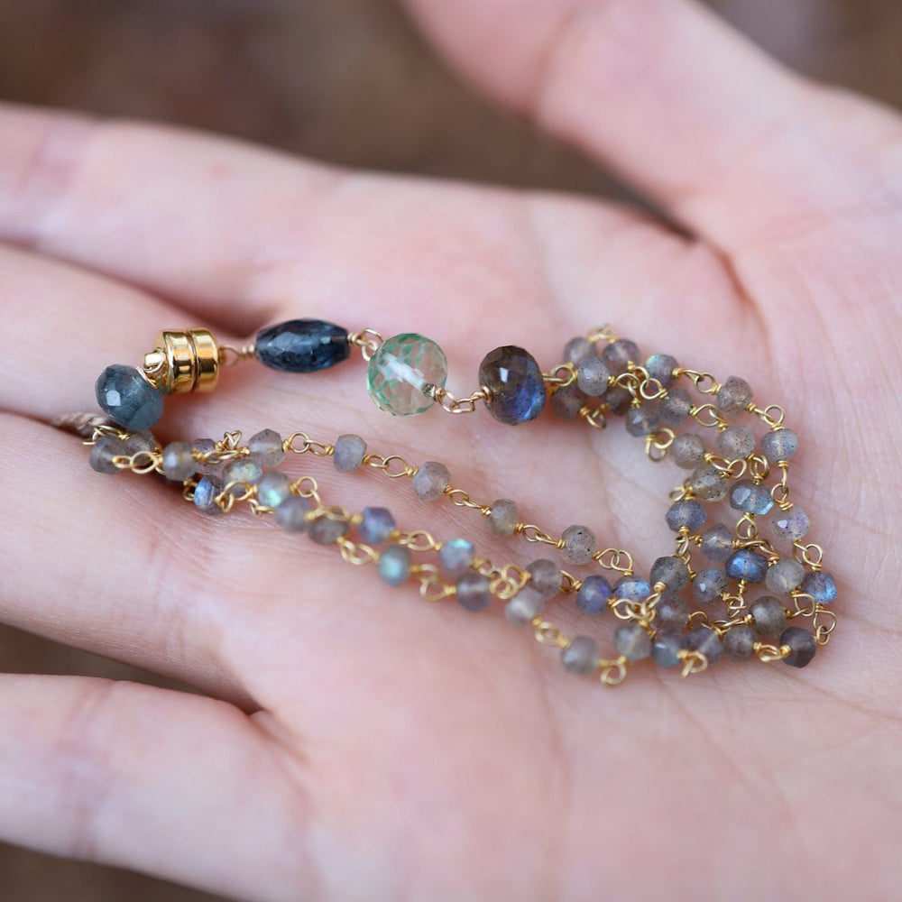 
                  
                    BRC- GF Hand Tied 3 Strand Labradorite Bracelet
                  
                