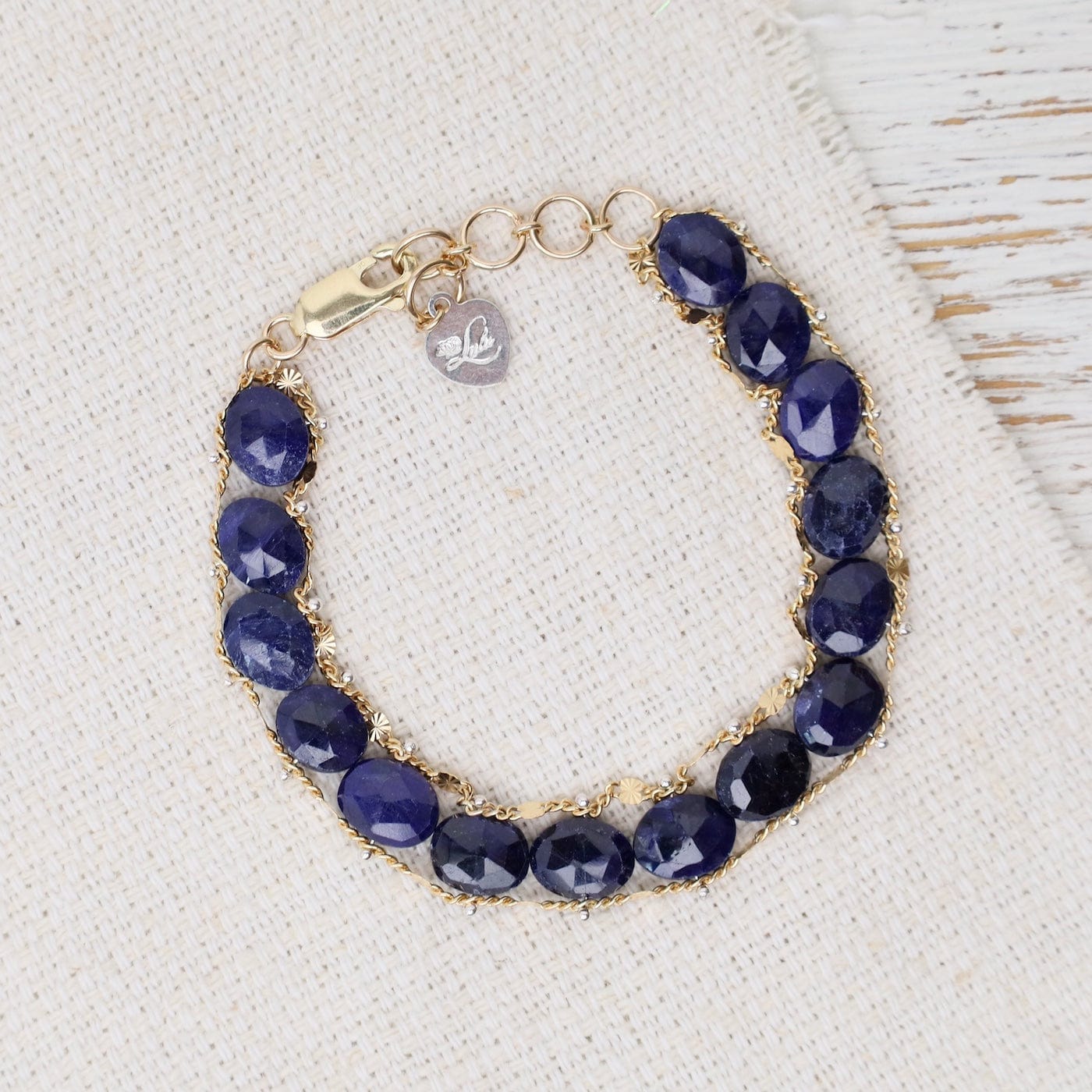 BRC-GF Helix Bracelet - Blue Sapphire