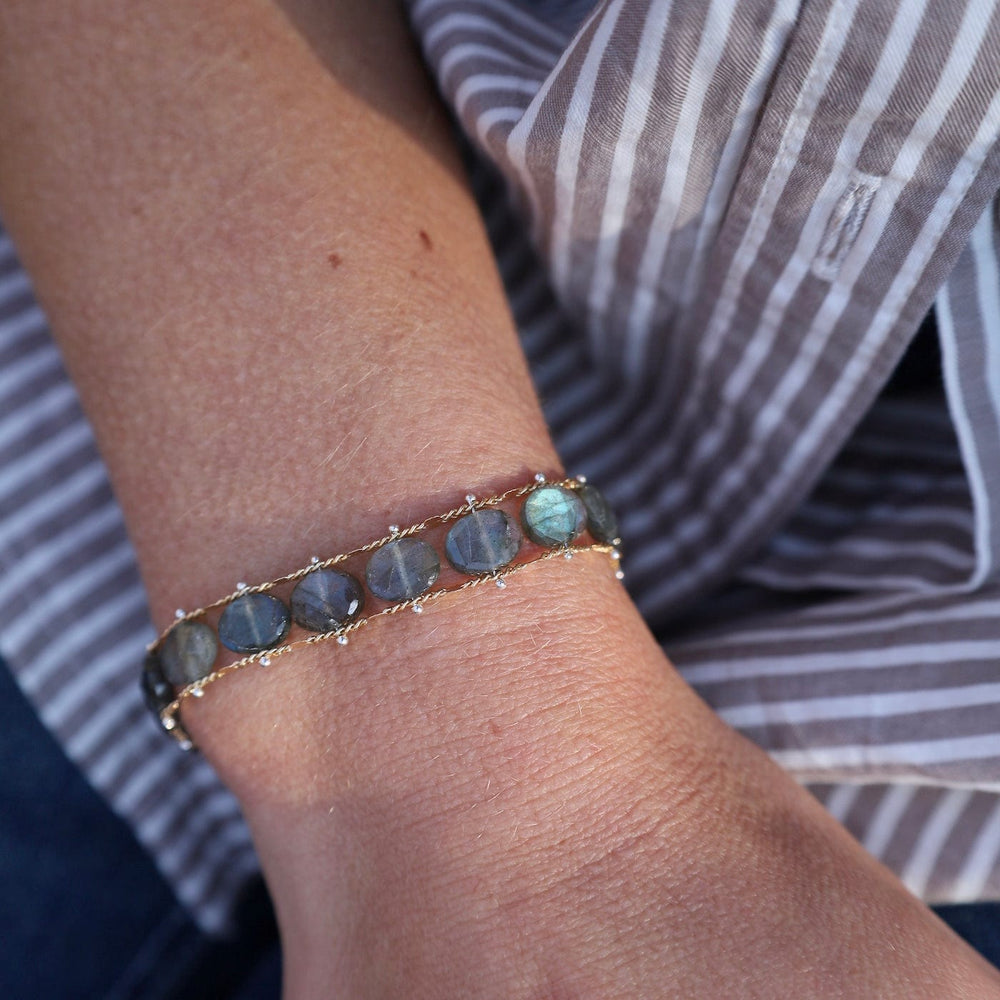 BRC-GF Helix Bracelet with Labradorite