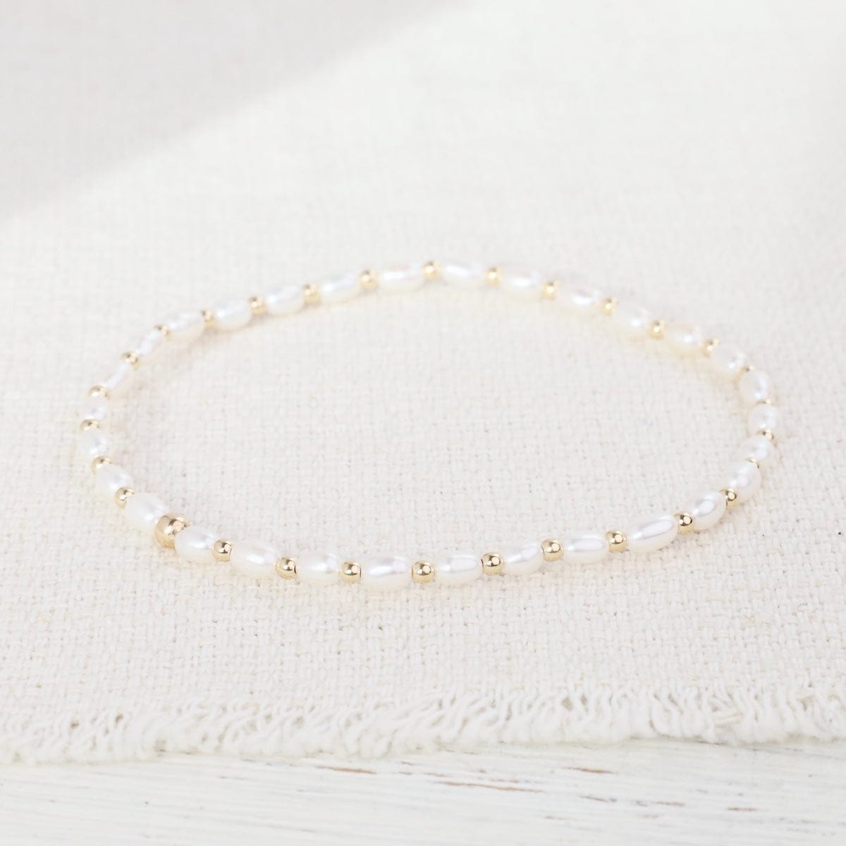 BRC-GF Kennedy Gold Filled Beaded Bracelet with Pearls