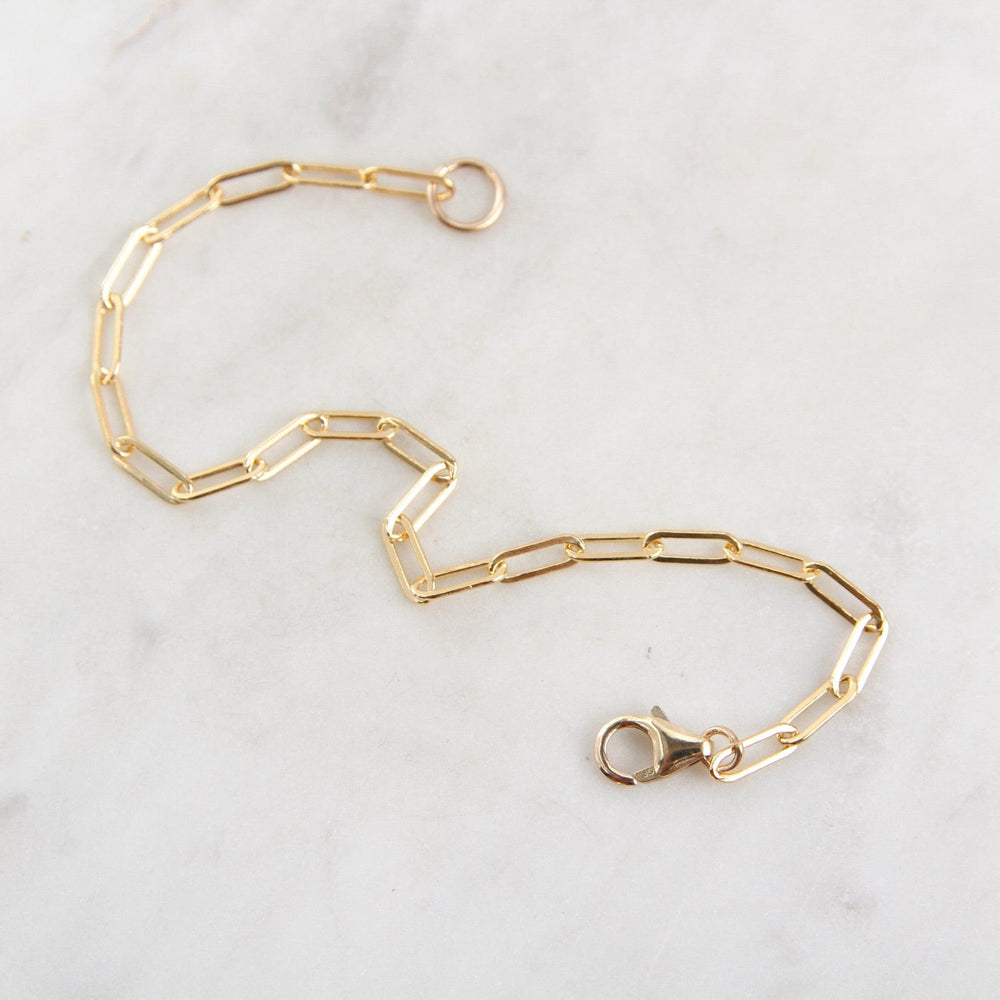 
                      
                        BRC-GF Medium Link Gold Filled Paperclip Chain Bracelet
                      
                    