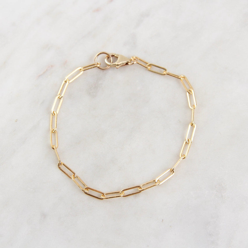 
                      
                        BRC-GF Medium Link Gold Filled Paperclip Chain Bracelet
                      
                    