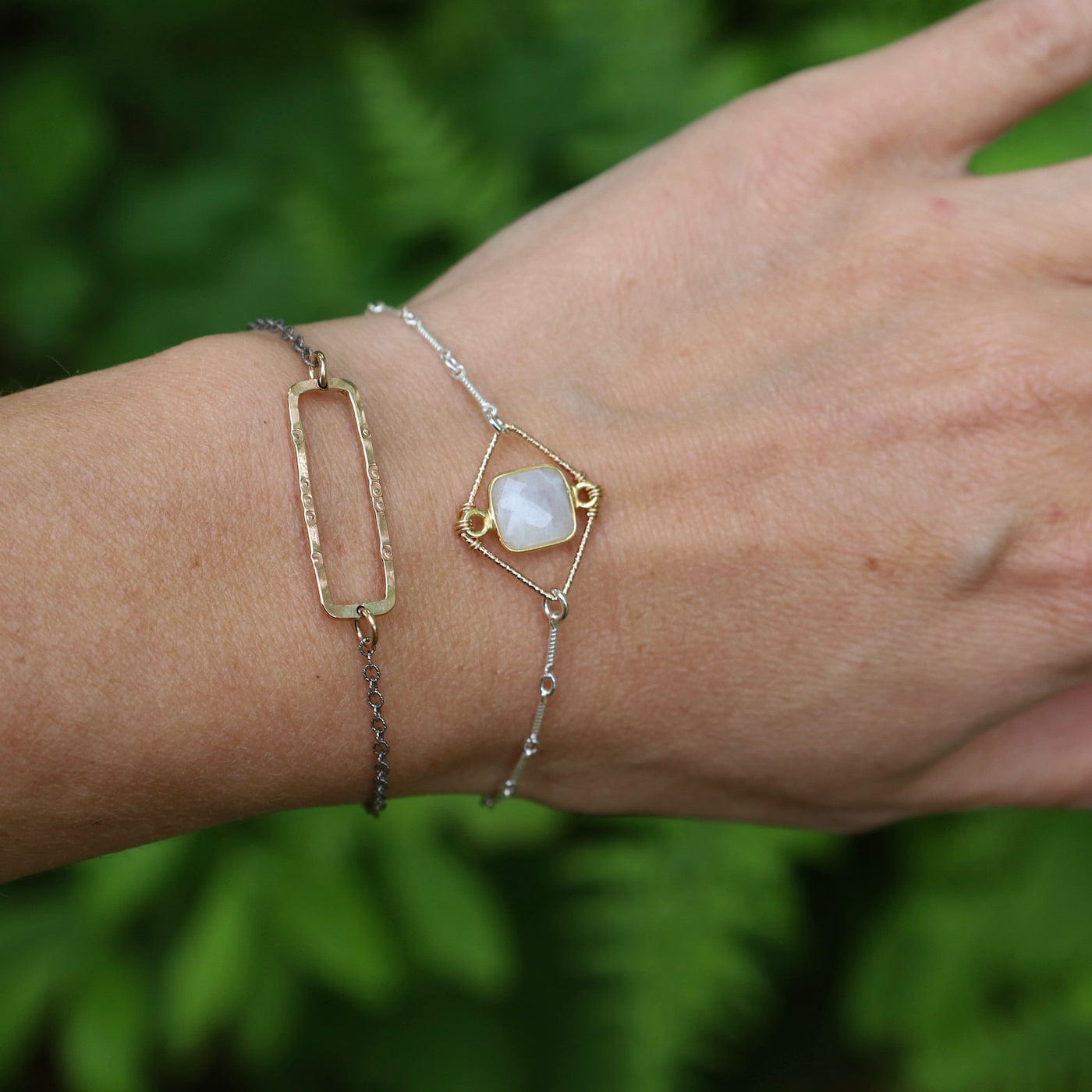 BRC-GF Moonstone Frame Bracelet