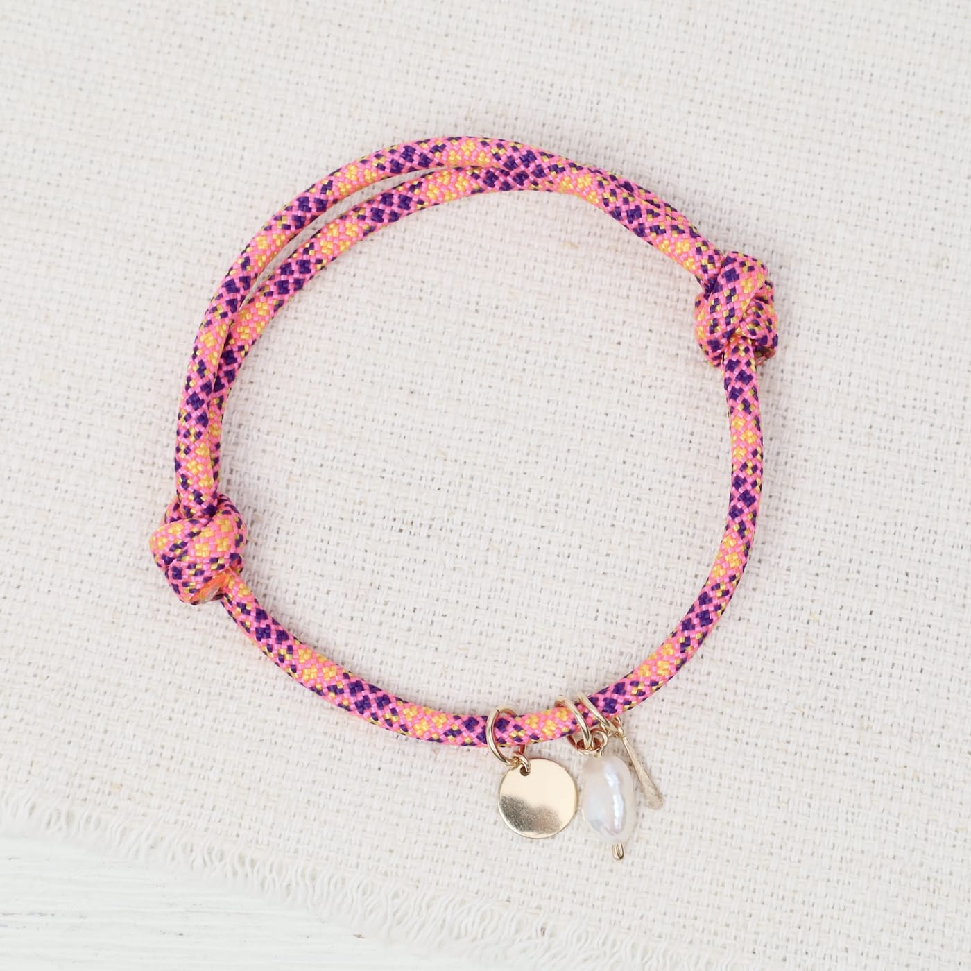 BRC- GF Rattle Snake Paracord Charm Bracelet