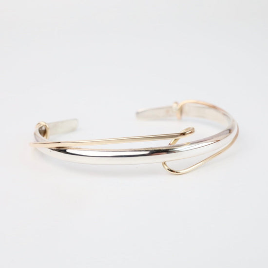 BRC-GF Sterling Cuff with Gold Filled Wrap