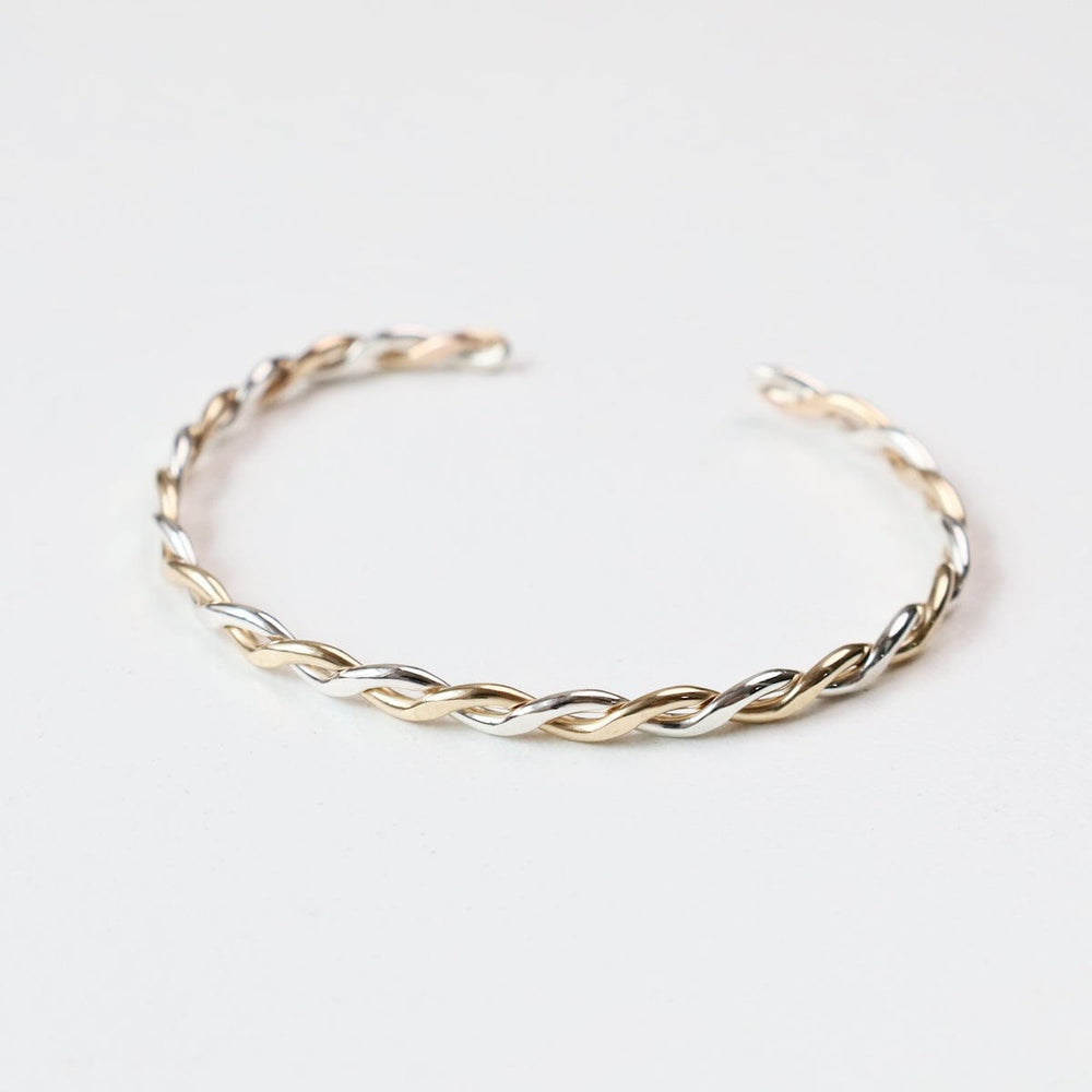 
                  
                    BRC-GF Sterling Silver & Gold Filled Twised Cuff Bracelet
                  
                