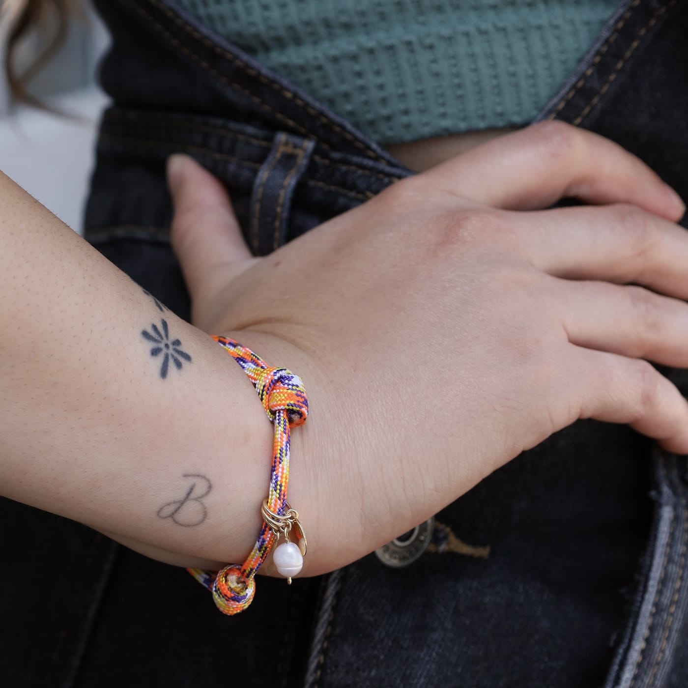 BRC- GF Sunset Paracord Charm Bracelet