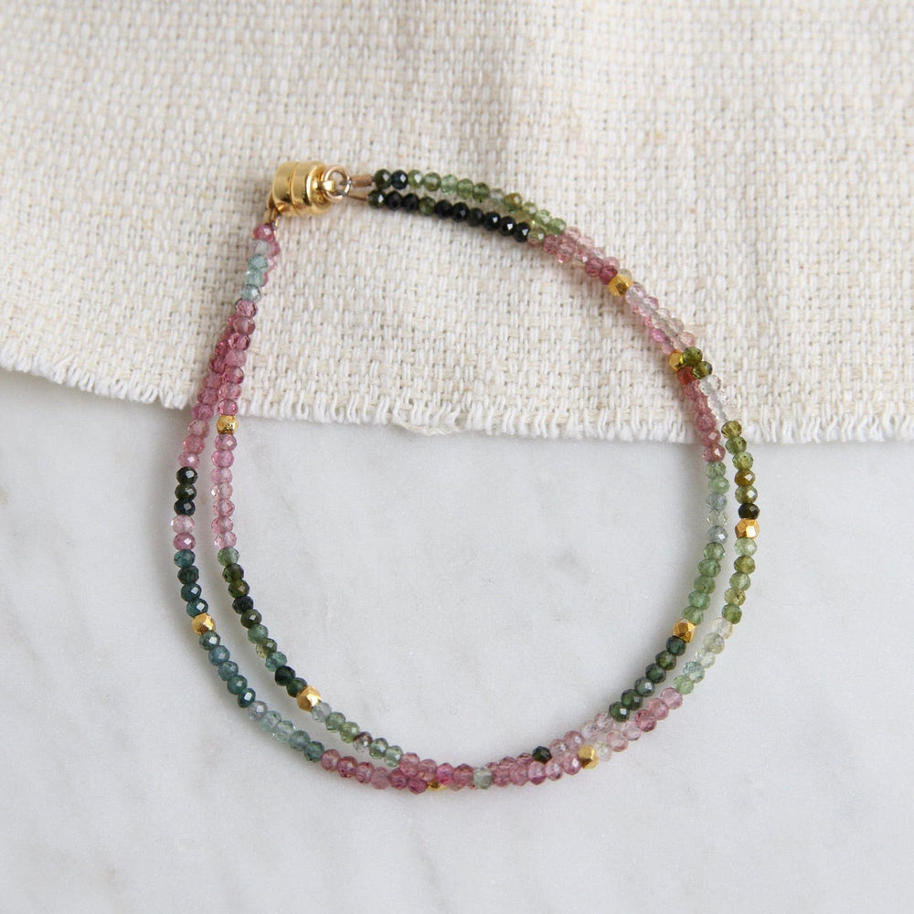 
                      
                        BRC-GF Two Rainbow Tourmaline Bracelet
                      
                    