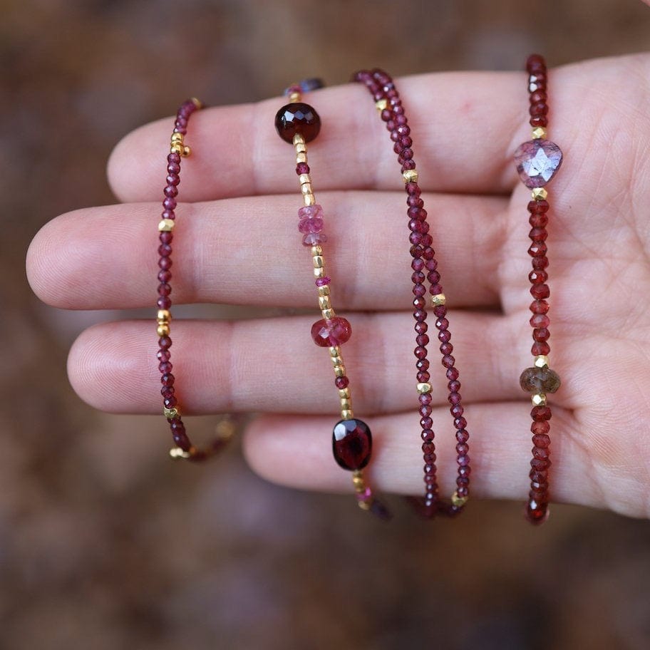 
                  
                    BRC- GF Two Strand Red Garnet Bracelet
                  
                