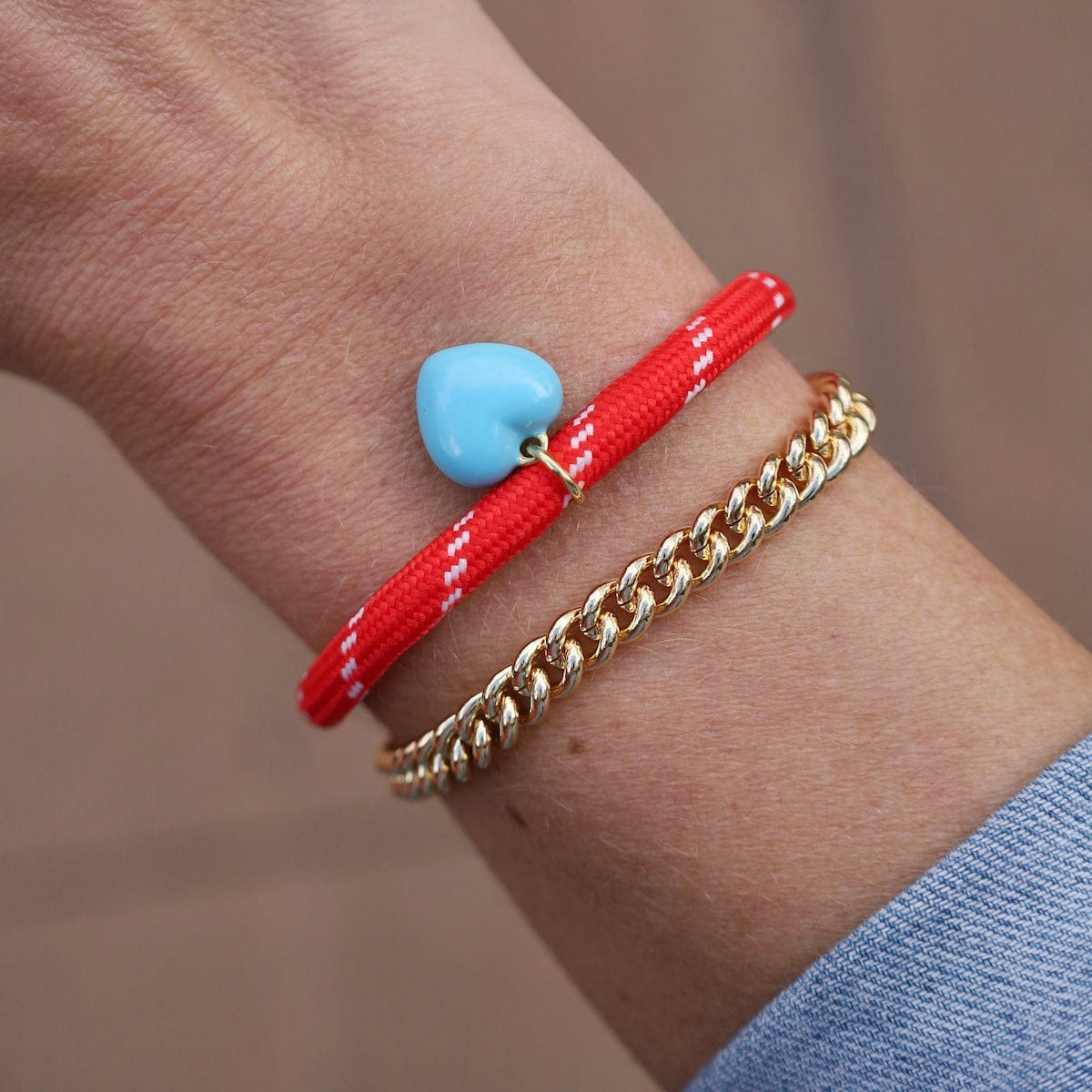 BRC-GF Winnie Red Cord Bracelet
