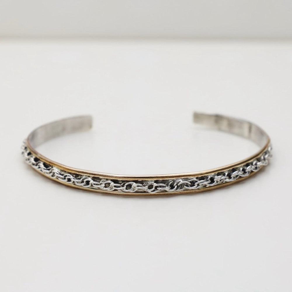 BRC Gold Filled & Silver Braid Cuff