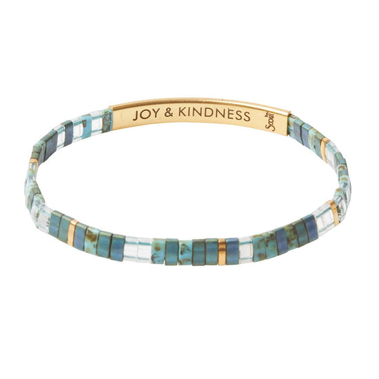 BRC Good Karma Miyuki Bracelet | Joy & Kindness - Marine/Gold