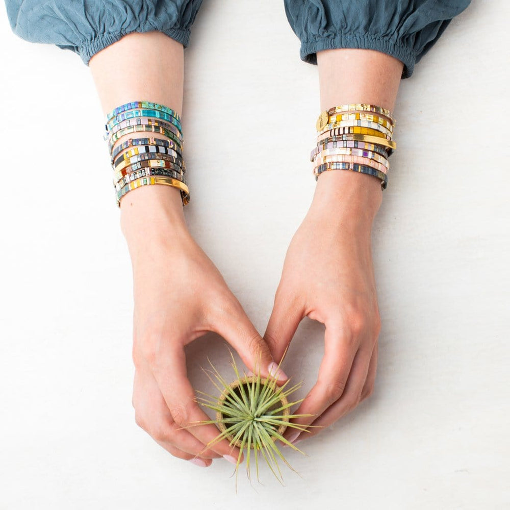 
                      
                        BRC Good Karma Miyuki Bracelet | Joy & Kindness - Marine/Gold
                      
                    