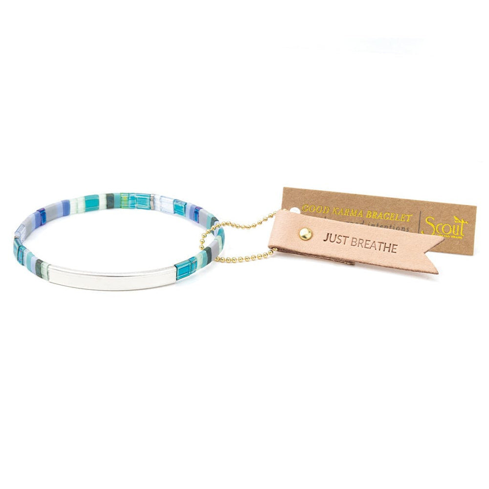 
                  
                    BRC Good Karma Miyuki Bracelet |  Just Breathe - Turquoise/Green/Silver
                  
                