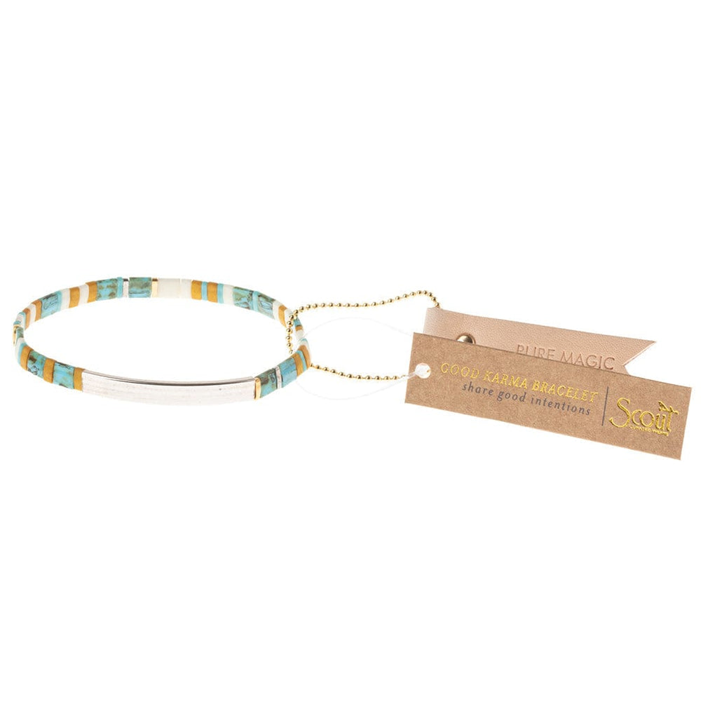 
                      
                        BRC Good Karma Miyuki Bracelet | Pure Magic - Turquoise/Silver
                      
                    