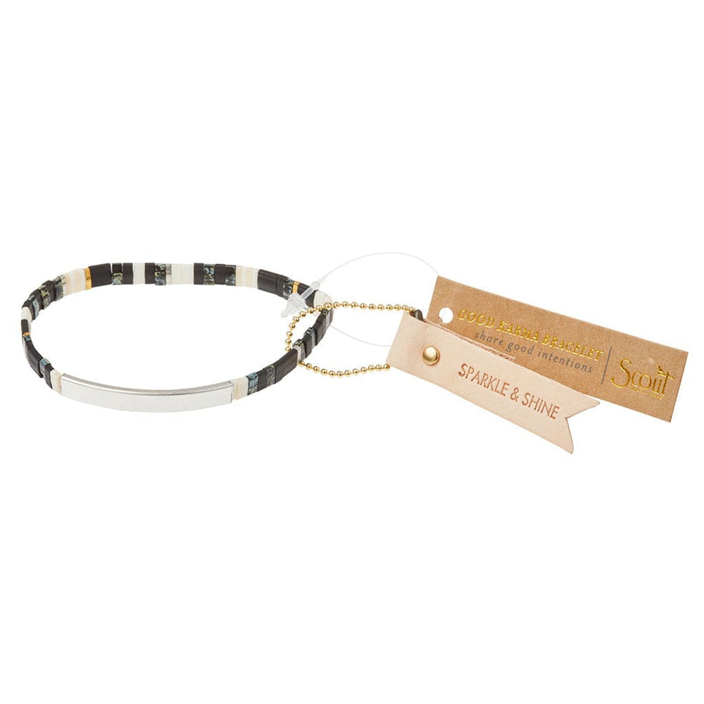 
                      
                        BRC Good Karma Miyuki Bracelet | Sparkle & Shine - Raven/Silver
                      
                    