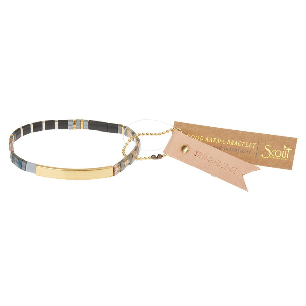 
                      
                        BRC Good Karma Miyuki Bracelet | Strength & Grace - Gunmetal/Gold
                      
                    