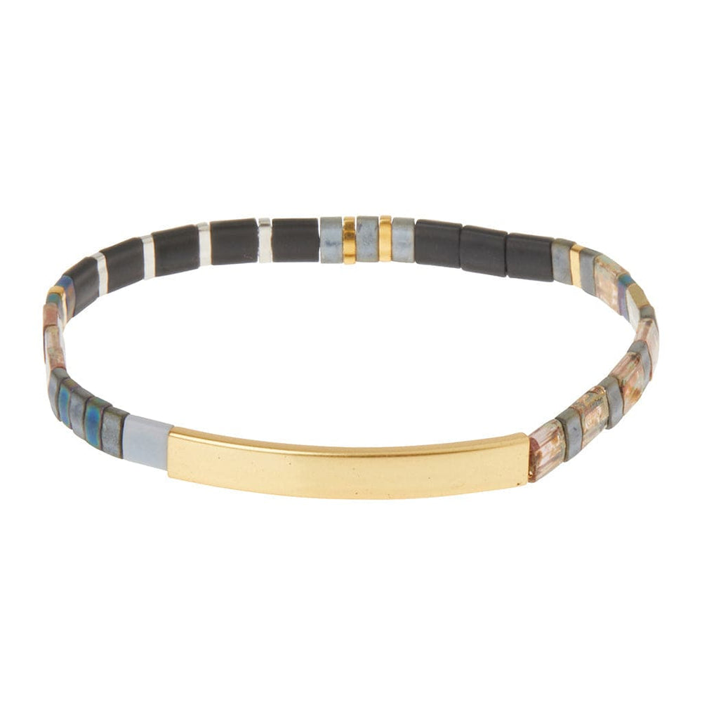 
                      
                        BRC Good Karma Miyuki Bracelet | Strength & Grace - Gunmetal/Gold
                      
                    