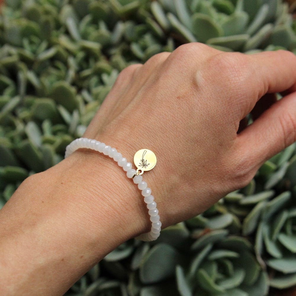 
                      
                        BRC Good Vibes ~ Stretchy White Crystal Bracelet
                      
                    