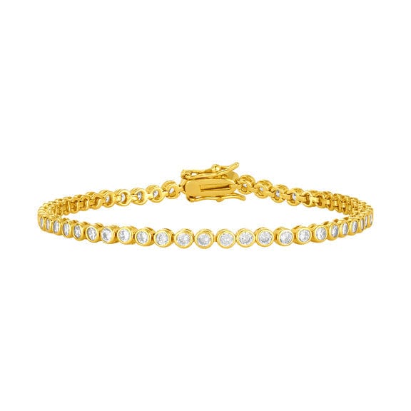 BRC-GPL Adeline Gold Plated Tennis Bracelet