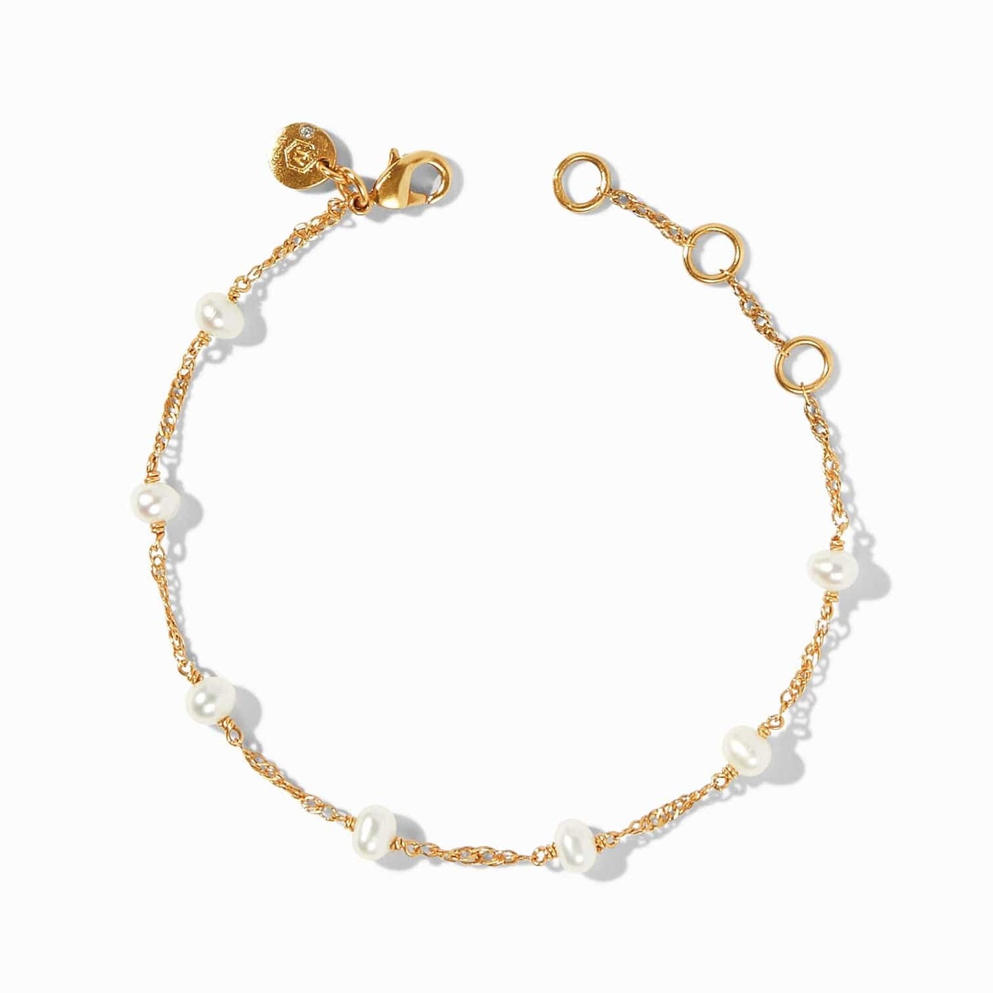 Load image into Gallery viewer, BRC-GPL Charlotte Pearl Delicate Bracelet
