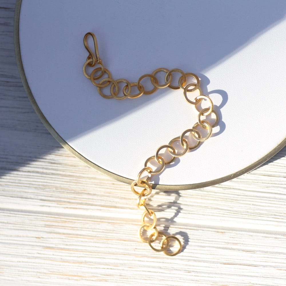 BRC-GPL Circle Link Bracelet - Gold Plated