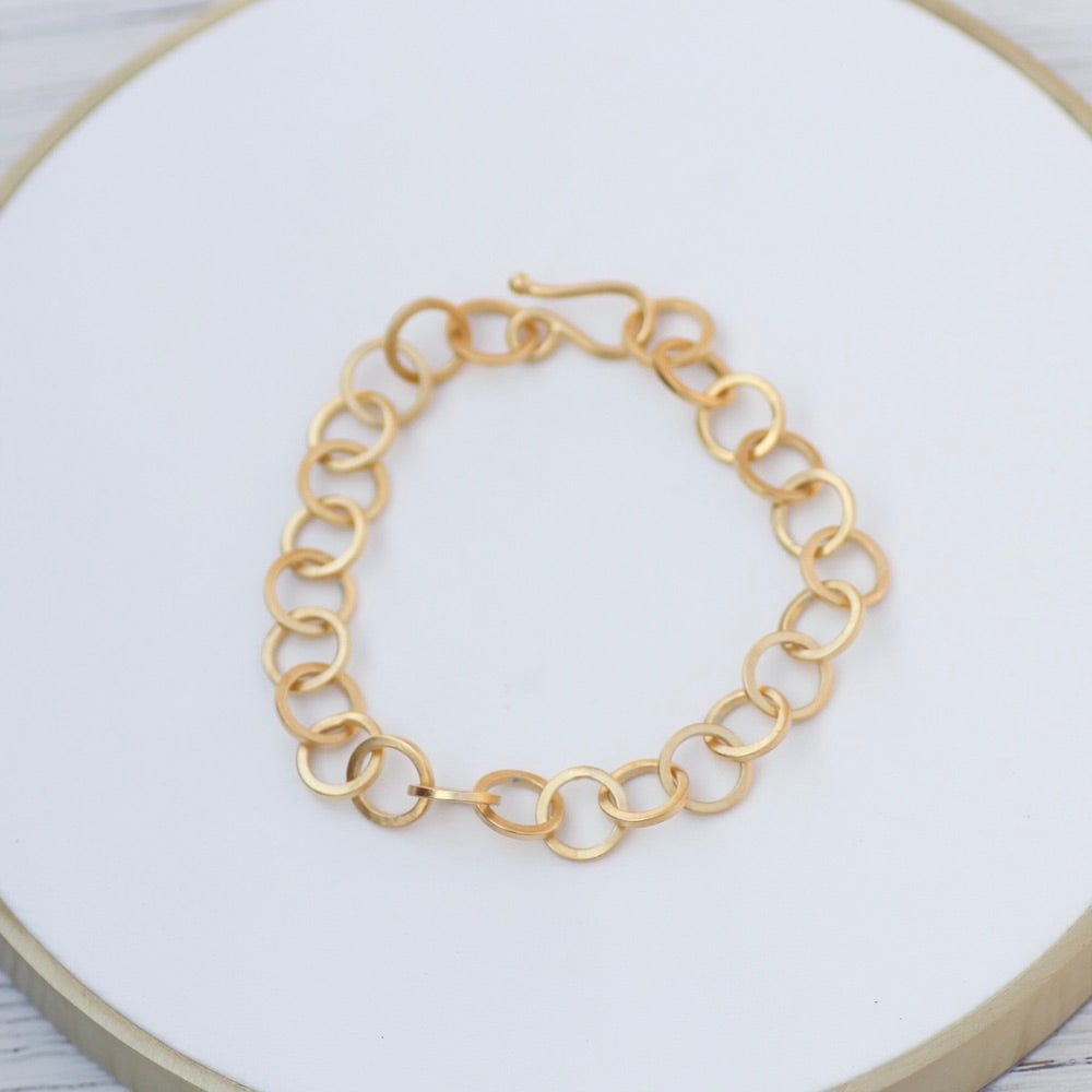 BRC-GPL Circle Link Bracelet - Gold Plated