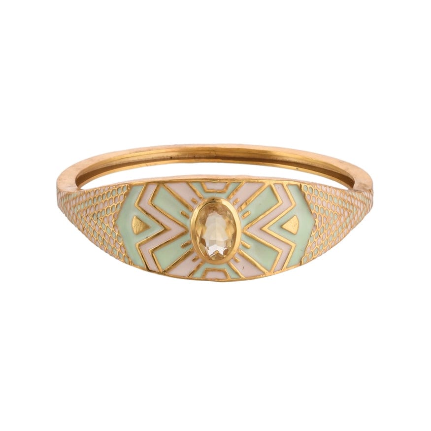 
                      
                        BRC-GPL Citrine Enamel Bangle
                      
                    