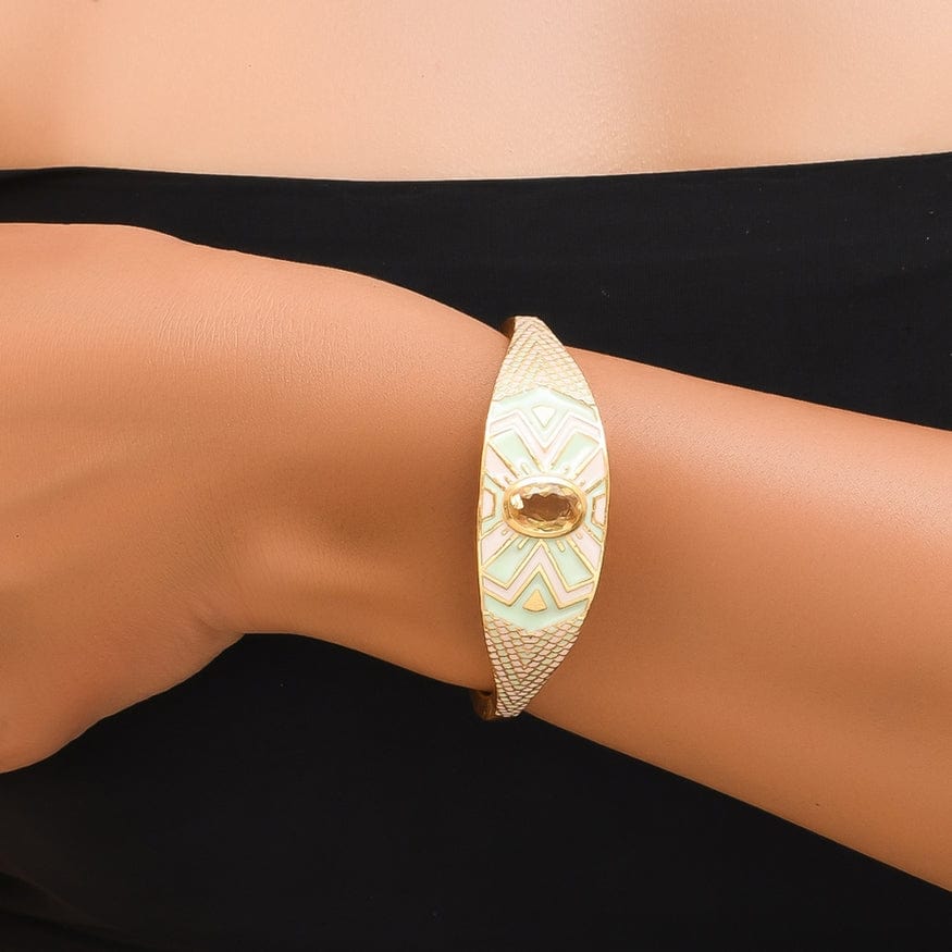 
                  
                    BRC-GPL Citrine Enamel Bangle
                  
                