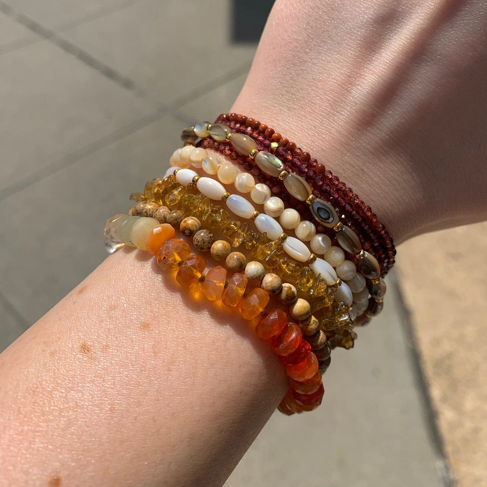 
                      
                        BRC-GPL Citrine Jasper Mix Naked Wrap Bracelet
                      
                    