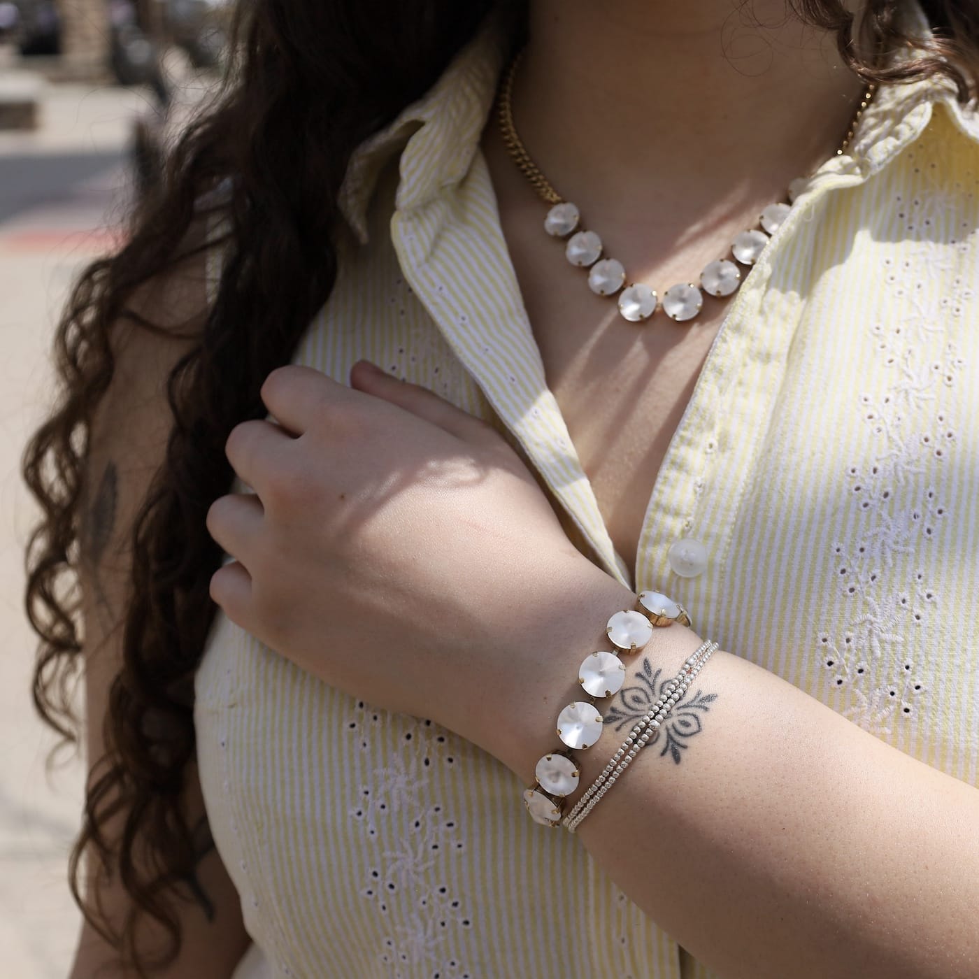BRC-GPL Croatia Bracelet in White Matte